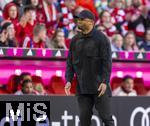 08.03.2025, Fussball 1. Bundesliga 2024/2025, 25. Spieltag,  FC Bayern Mnchen - VfL Bochum, in der Allianz-Arena Mnchen. Trainer Vincent Kompany (FC Bayern Mnchen) in Rage