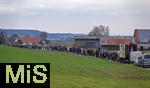 14.03.2025,  Bad Grnenbach im Allgu, eine Demonstration, veranstaltet von SOKO-Tierschutz gegen Tierqulerei auf einem Vieh-Grobetrieb in Bad Grnenbach, der durch SOKO-Tierschutz-Recherche wegen Tierqulerei von Milchvieh aktuell schwer belastet wurde.