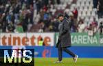 15.03.2025, Fussball 1. Bundesliga 2024/2025, 26. Spieltag, FC Augsburg - VfL Wolfsburg, in der WWK-Arena Augsburg, Frust nach der Niederlage bei Trainer Ralph Hasenhttl (Wolfsburg) 


