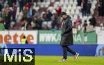 15.03.2025, Fussball 1. Bundesliga 2024/2025, 26. Spieltag, FC Augsburg - VfL Wolfsburg, in der WWK-Arena Augsburg, Frust nach der Niederlage bei Trainer Ralph Hasenhttl (Wolfsburg) 


