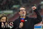 15.03.2025, Fussball 1. Bundesliga 2024/2025, 26. Spieltag, FC Augsburg - VfL Wolfsburg, in der WWK-Arena Augsburg, Prsident Markus Krapf (FC Augsburg) freut sich.