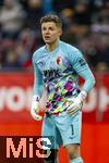 15.03.2025, Fussball 1. Bundesliga 2024/2025, 26. Spieltag, FC Augsburg - VfL Wolfsburg, in der WWK-Arena Augsburg, Torwart Finn Dahmen (FC Augsburg) 