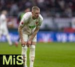 15.03.2025, Fussball 1. Bundesliga 2024/2025, 26. Spieltag, FC Augsburg - VfL Wolfsburg, in der WWK-Arena Augsburg, Fredrik Jensen (FC Augsburg) 