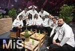 17.03.2025, Fussball, das FC Bayern Mnchen Legenden-Turnier FRANZ BECKENBAUER CUP, im SAP-Garden Mnchen. Die Spieler des AC Mailand machen ein Gruppenfoto