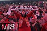 17.03.2025, Fussball, das FC Bayern Mnchen Legenden-Turnier FRANZ BECKENBAUER CUP, im SAP-Garden Mnchen. Fans mit Beckenbauer Fanschal 