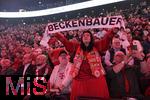 17.03.2025, Fussball, das FC Bayern Mnchen Legenden-Turnier FRANZ BECKENBAUER CUP, im SAP-Garden Mnchen. Fans mit Beckenbauer Fanschal 