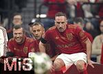 17.03.2025, Fussball, das FC Bayern Mnchen Legenden-Turnier FRANZ BECKENBAUER CUP, im SAP-Garden Mnchen. v.li: Lothar Matthus, Rafinha, Franck Ribery (Bayern Mnchen),  