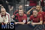 17.03.2025, Fussball, das FC Bayern Mnchen Legenden-Turnier FRANZ BECKENBAUER CUP, im SAP-Garden Mnchen. v.li: Lothar Matthus, Rafinha, Franck Ribery (Bayern Mnchen),  