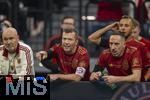17.03.2025, Fussball, das FC Bayern Mnchen Legenden-Turnier FRANZ BECKENBAUER CUP, im SAP-Garden Mnchen. v.li: Raimond Aumann,  Lothar Matthus (Bayern Mnchen), Rafinha, Franck Ribery (Bayern Mnchen).