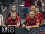 17.03.2025, Fussball, das FC Bayern Mnchen Legenden-Turnier FRANZ BECKENBAUER CUP, im SAP-Garden Mnchen. li: Lothar Matthus (Bayern Mnchen), re: Franck Ribery (Bayern Mnchen).