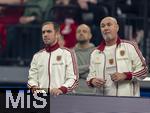 17.03.2025, Fussball, das FC Bayern Mnchen Legenden-Turnier FRANZ BECKENBAUER CUP, im SAP-Garden Mnchen.  v.li: Philipp Lahm (Bayern Mnchen), Raimond Aumann (Bayern Mnchen).