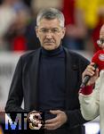 17.03.2025, Fussball, das FC Bayern Mnchen Legenden-Turnier FRANZ BECKENBAUER CUP, im SAP-Garden Mnchen. Prsident Herbert Hainer (FC Bayern).