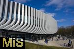 17.03.2025, Fussball, das FC Bayern Mnchen Legenden-Turnier FRANZ BECKENBAUER CUP, im SAP-Garden Mnchen. Aussenansicht, Fassade der neuen Multifunktionshalle im Olympiapark am ehemaligen Standort der Radhalle.