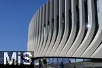 17.03.2025, Fussball, das FC Bayern Mnchen Legenden-Turnier FRANZ BECKENBAUER CUP, im SAP-Garden Mnchen. Aussenansicht, Fassade der neuen Multifunktionshalle im Olympiapark am ehemaligen Standort der Radhalle.