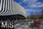 17.03.2025, Fussball, das FC Bayern Mnchen Legenden-Turnier FRANZ BECKENBAUER CUP, im SAP-Garden Mnchen. Aussenansicht, Fassade der neuen Multifunktionshalle im Olympiapark am ehemaligen Standort der Radhalle.