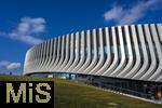 17.03.2025, Fussball, das FC Bayern Mnchen Legenden-Turnier FRANZ BECKENBAUER CUP, im SAP-Garden Mnchen. Aussenansicht, Fassade der neuen Multifunktionshalle im Olympiapark am ehemaligen Standort der Radhalle.