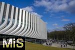 17.03.2025, Fussball, das FC Bayern Mnchen Legenden-Turnier FRANZ BECKENBAUER CUP, im SAP-Garden Mnchen. Aussenansicht, Fassade der neuen Multifunktionshalle im Olympiapark am ehemaligen Standort der Radhalle.