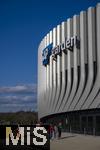 17.03.2025, Fussball, das FC Bayern Mnchen Legenden-Turnier FRANZ BECKENBAUER CUP, im SAP-Garden Mnchen. Aussenansicht, Fassade der neuen Multifunktionshalle im Olympiapark am ehemaligen Standort der Radhalle. 