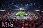 17.03.2025, Fussball, das FC Bayern Mnchen Legenden-Turnier FRANZ BECKENBAUER CUP, im SAP-Garden Mnchen. Stadionbersicht von oben, 