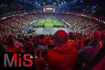 17.03.2025, Fussball, das FC Bayern Mnchen Legenden-Turnier FRANZ BECKENBAUER CUP, im SAP-Garden Mnchen. Stadionbersicht von oben, 