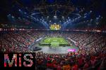 17.03.2025, Fussball, das FC Bayern Mnchen Legenden-Turnier FRANZ BECKENBAUER CUP, im SAP-Garden Mnchen. Stadionbersicht von oben, 