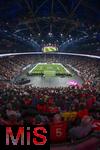 17.03.2025, Fussball, das FC Bayern Mnchen Legenden-Turnier FRANZ BECKENBAUER CUP, im SAP-Garden Mnchen. Stadionbersicht von oben, 