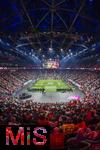 17.03.2025, Fussball, das FC Bayern Mnchen Legenden-Turnier FRANZ BECKENBAUER CUP, im SAP-Garden Mnchen. Stadionbersicht von oben, 