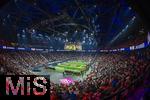 17.03.2025, Fussball, das FC Bayern Mnchen Legenden-Turnier FRANZ BECKENBAUER CUP, im SAP-Garden Mnchen. Stadionbersicht von oben, 