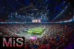 17.03.2025, Fussball, das FC Bayern Mnchen Legenden-Turnier FRANZ BECKENBAUER CUP, im SAP-Garden Mnchen. Stadionbersicht von oben, 