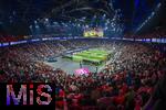 17.03.2025, Fussball, das FC Bayern Mnchen Legenden-Turnier FRANZ BECKENBAUER CUP, im SAP-Garden Mnchen. Stadionbersicht von oben, 
