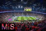 17.03.2025, Fussball, das FC Bayern Mnchen Legenden-Turnier FRANZ BECKENBAUER CUP, im SAP-Garden Mnchen. Stadionbersicht von oben, 