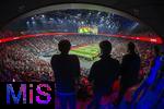 17.03.2025, Fussball, das FC Bayern Mnchen Legenden-Turnier FRANZ BECKENBAUER CUP, im SAP-Garden Mnchen. Stadionbersicht von oben, 