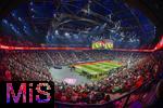 17.03.2025, Fussball, das FC Bayern Mnchen Legenden-Turnier FRANZ BECKENBAUER CUP, im SAP-Garden Mnchen. Stadionbersicht von oben, 