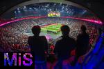 17.03.2025, Fussball, das FC Bayern Mnchen Legenden-Turnier FRANZ BECKENBAUER CUP, im SAP-Garden Mnchen. Stadionbersicht von oben, 