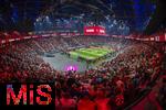 17.03.2025, Fussball, das FC Bayern Mnchen Legenden-Turnier FRANZ BECKENBAUER CUP, im SAP-Garden Mnchen. Stadionbersicht von oben, 