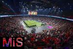 17.03.2025, Fussball, das FC Bayern Mnchen Legenden-Turnier FRANZ BECKENBAUER CUP, im SAP-Garden Mnchen. Stadionbersicht von oben, 