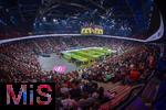 17.03.2025, Fussball, das FC Bayern Mnchen Legenden-Turnier FRANZ BECKENBAUER CUP, im SAP-Garden Mnchen. Stadionbersicht von oben, 