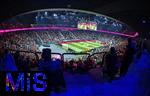 17.03.2025, Fussball, das FC Bayern Mnchen Legenden-Turnier FRANZ BECKENBAUER CUP, im SAP-Garden Mnchen. Stadionbersicht von oben, 