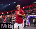 17.03.2025, Fussball, das FC Bayern Mnchen Legenden-Turnier FRANZ BECKENBAUER CUP, im SAP-Garden Mnchen. Arjen Robben (Bayern Mnchen) luft ein.