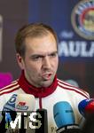 17.03.2025, Fussball, das FC Bayern Mnchen Legenden-Turnier FRANZ BECKENBAUER CUP, im SAP-Garden Mnchen. Philipp Lahm (Bayern Mnchen) beim Interview.