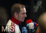 17.03.2025, Fussball, das FC Bayern Mnchen Legenden-Turnier FRANZ BECKENBAUER CUP, im SAP-Garden Mnchen. Philipp Lahm (Bayern Mnchen) beim Interview.