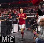 17.03.2025, Fussball, das FC Bayern Mnchen Legenden-Turnier FRANZ BECKENBAUER CUP, im SAP-Garden Mnchen. Arjen Robben (Bayern Mnchen) luft ein.
