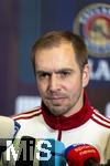 17.03.2025, Fussball, das FC Bayern Mnchen Legenden-Turnier FRANZ BECKENBAUER CUP, im SAP-Garden Mnchen. Philipp Lahm (Bayern Mnchen) beim Interview.