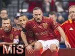 17.03.2025, Fussball, das FC Bayern Mnchen Legenden-Turnier FRANZ BECKENBAUER CUP, im SAP-Garden Mnchen. v.li: Lothar Matthus, Rafinha, Franck Ribery, 