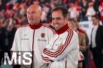 17.03.2025, Fussball, das FC Bayern Mnchen Legenden-Turnier FRANZ BECKENBAUER CUP, im SAP-Garden Mnchen. v.re: Philipp Lahm (Bayern Mnchen), Raimond Aumann (Bayern Mnchen).
