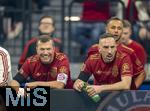 17.03.2025, Fussball, das FC Bayern Mnchen Legenden-Turnier FRANZ BECKENBAUER CUP, im SAP-Garden Mnchen. v.li: Lothar Matthus, Franck Ribery, Rafinha,  