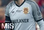 17.03.2025, Fussball, das FC Bayern Mnchen Legenden-Turnier FRANZ BECKENBAUER CUP, im SAP-Garden Mnchen. Auf der Brust des Bayern-Trikots (125 Jahre Jubilumstrikot) steht das Event Beckenbauer-Cup und das Datum, und am Vereinswappen ist die Zahl 125 intergriert  