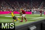 17.03.2025, Fussball, das FC Bayern Mnchen Legenden-Turnier FRANZ BECKENBAUER CUP, im SAP-Garden Mnchen. re: Franck Ribery (Bayern Mnchen) gegen Kevin Grokreutz (Dortmund).