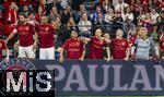 17.03.2025, Fussball, das FC Bayern Mnchen Legenden-Turnier FRANZ BECKENBAUER CUP, im SAP-Garden Mnchen. v.li: Claudio Pizarro, Paulo Sergio, Giovanne Elber, Holger Badstuber, Thomas Linke, Hans Jrg Butt (alle Bayern Mnchen).