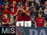17.03.2025, Fussball, das FC Bayern Mnchen Legenden-Turnier FRANZ BECKENBAUER CUP, im SAP-Garden Mnchen. v.li: Sebastian Rudy, Claudio Pizarro, Paulo Sergio, Giovanne Elber (alle Bayern Mnchen).